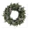 24" Pre-Lit Snowed Pinecone Artificial Christmas Wreath